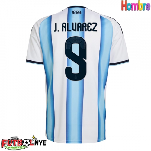 Camiseta Argentina Julian Alvarez #9 Primera Equipación Mundial 2026 manga corta